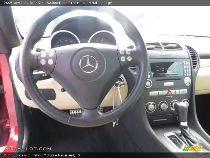 Firemist Red Metallic / Beige 2006 Mercedes-Benz SLK 280 Roadster