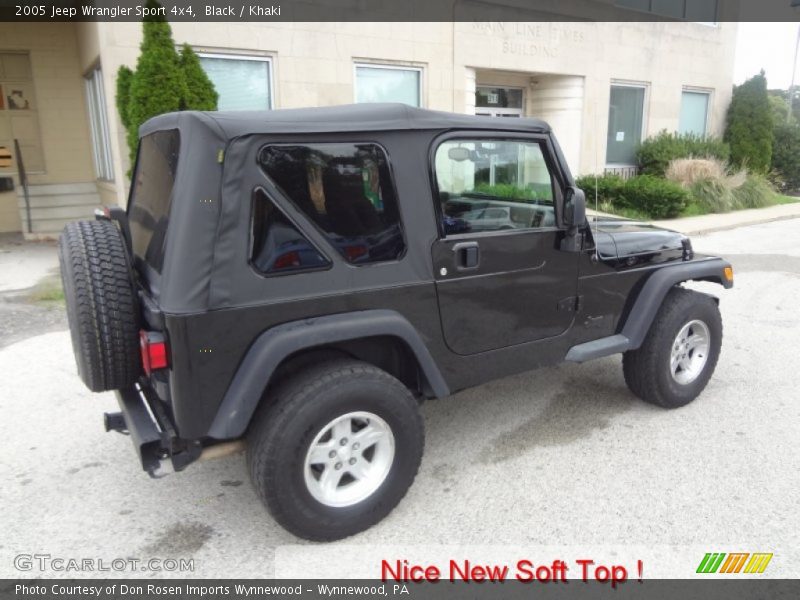 Black / Khaki 2005 Jeep Wrangler Sport 4x4