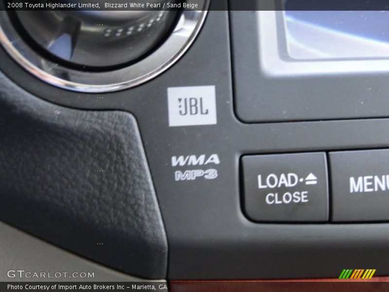 Blizzard White Pearl / Sand Beige 2008 Toyota Highlander Limited