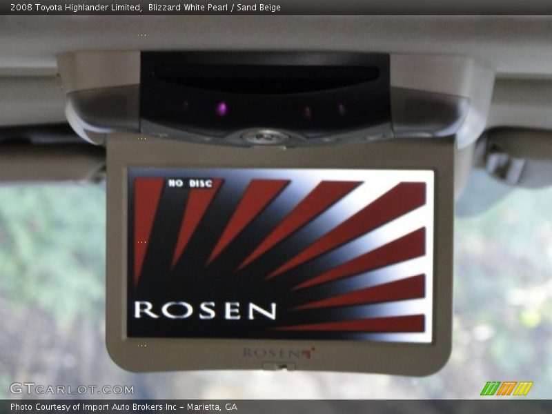 Blizzard White Pearl / Sand Beige 2008 Toyota Highlander Limited