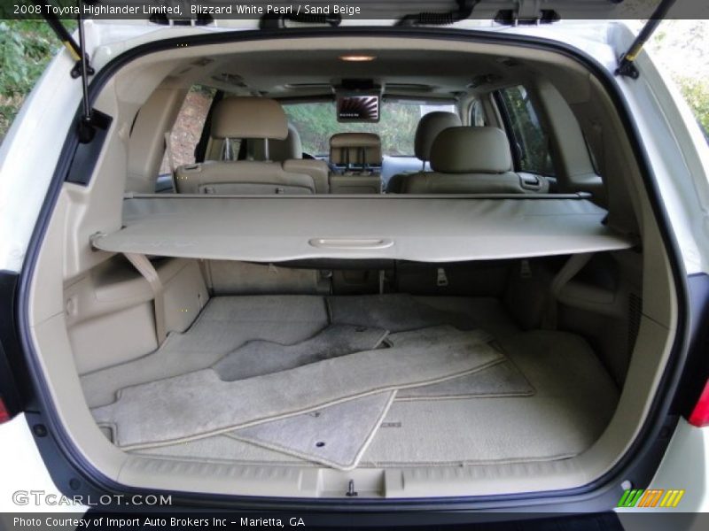 Blizzard White Pearl / Sand Beige 2008 Toyota Highlander Limited