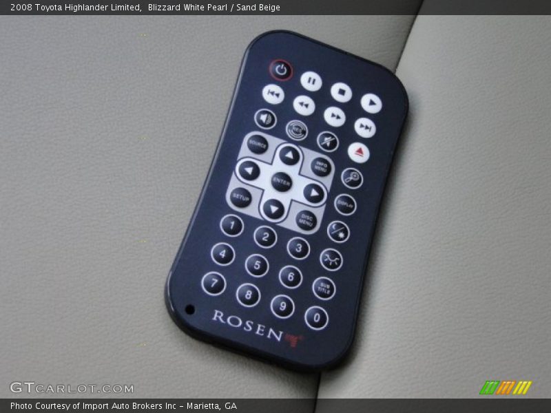 Blizzard White Pearl / Sand Beige 2008 Toyota Highlander Limited