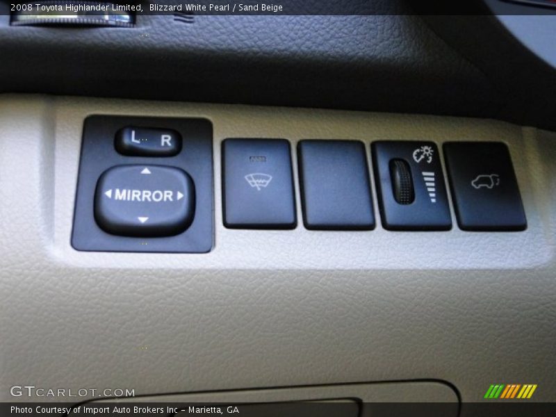 Blizzard White Pearl / Sand Beige 2008 Toyota Highlander Limited