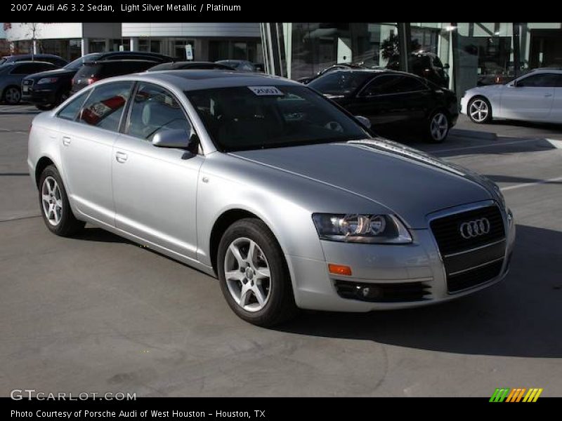 Light Silver Metallic / Platinum 2007 Audi A6 3.2 Sedan