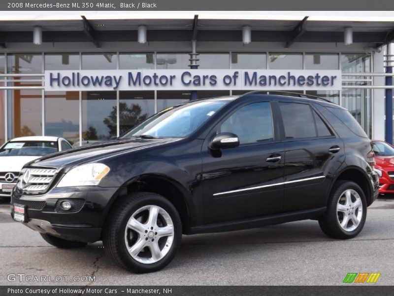Black / Black 2008 Mercedes-Benz ML 350 4Matic