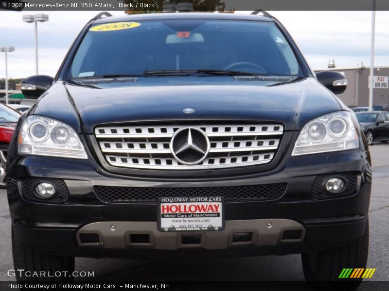 Black / Black 2008 Mercedes-Benz ML 350 4Matic