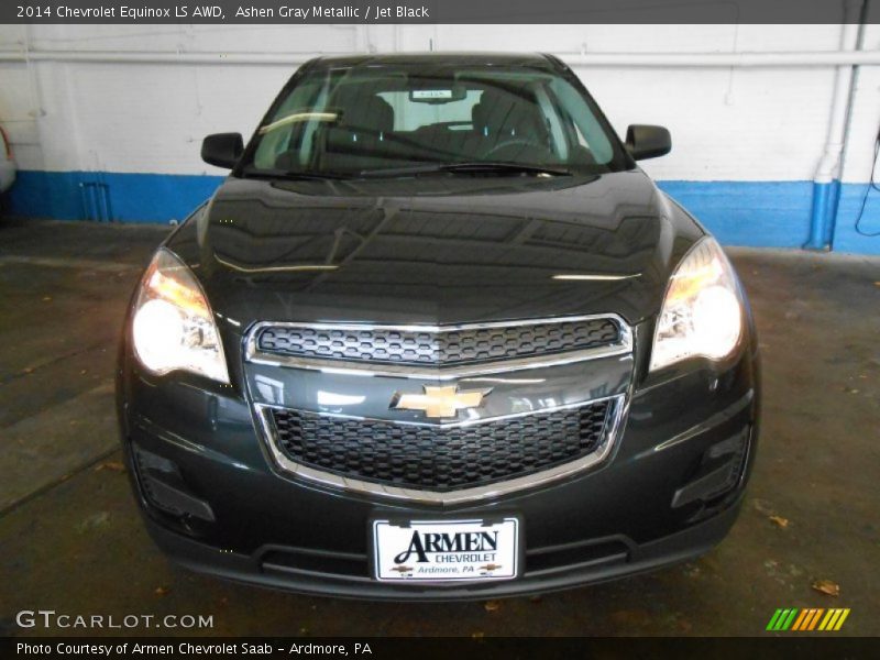 Ashen Gray Metallic / Jet Black 2014 Chevrolet Equinox LS AWD