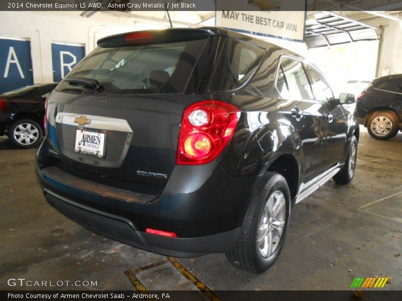 Ashen Gray Metallic / Jet Black 2014 Chevrolet Equinox LS AWD
