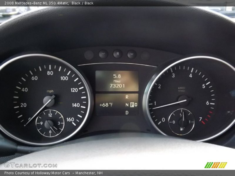 Black / Black 2008 Mercedes-Benz ML 350 4Matic