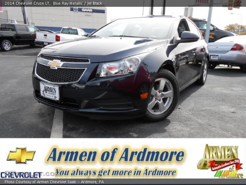 Blue Ray Metallic / Jet Black 2014 Chevrolet Cruze LT