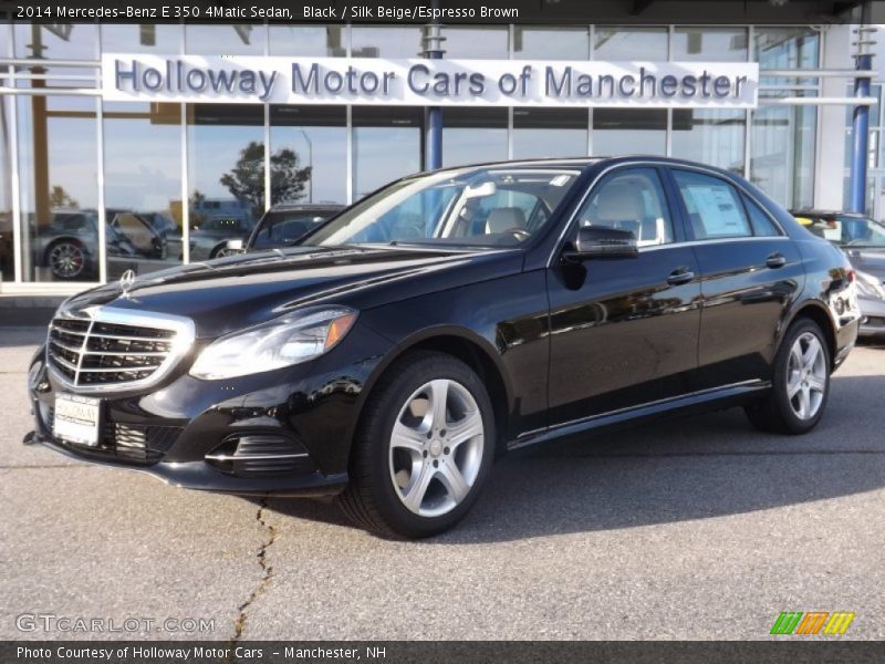 Black / Silk Beige/Espresso Brown 2014 Mercedes-Benz E 350 4Matic Sedan
