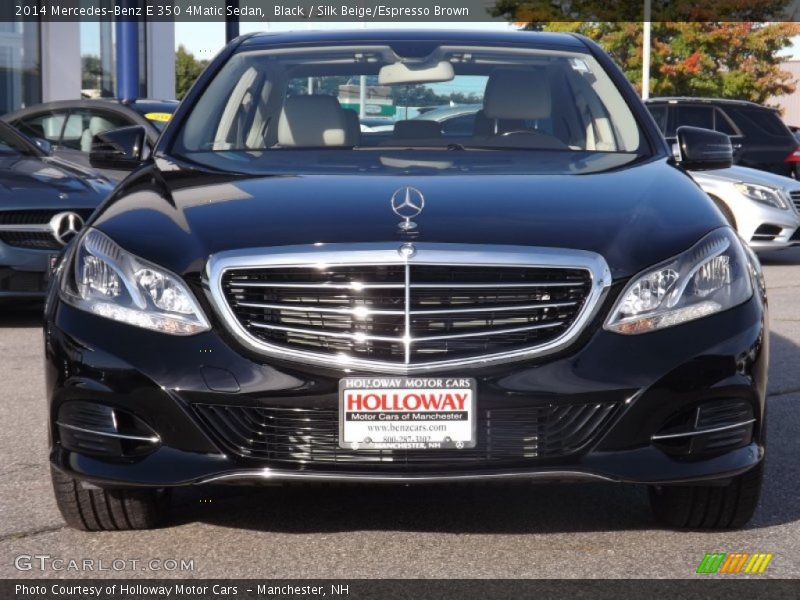 Black / Silk Beige/Espresso Brown 2014 Mercedes-Benz E 350 4Matic Sedan
