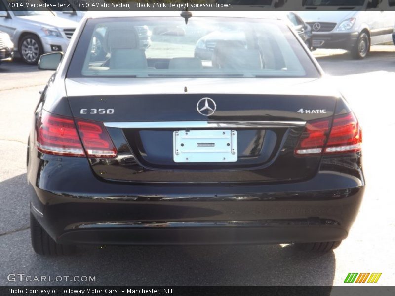 Black / Silk Beige/Espresso Brown 2014 Mercedes-Benz E 350 4Matic Sedan
