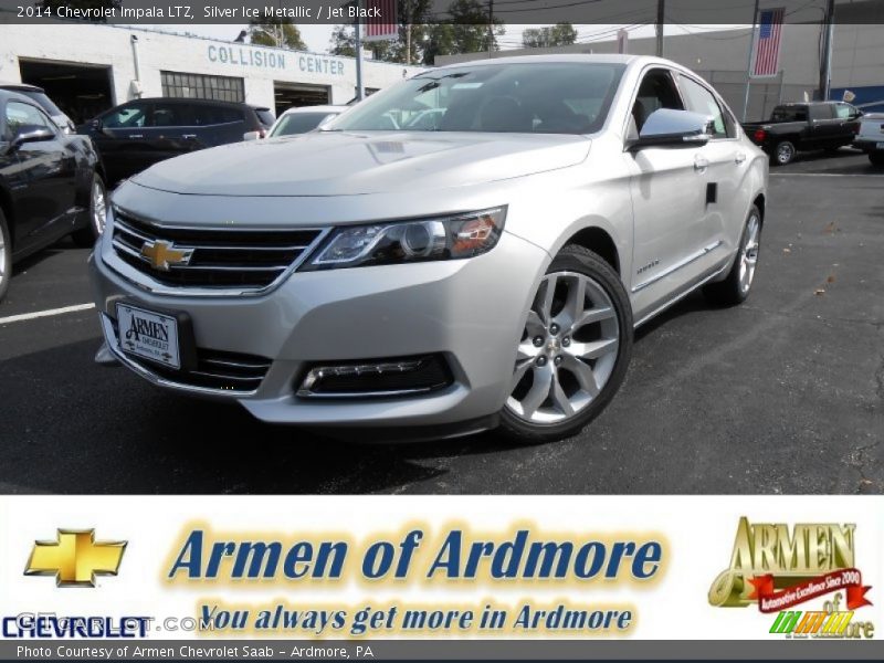 Silver Ice Metallic / Jet Black 2014 Chevrolet Impala LTZ