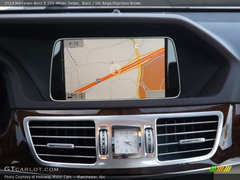 Black / Silk Beige/Espresso Brown 2014 Mercedes-Benz E 350 4Matic Sedan