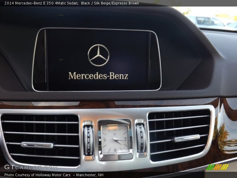 Black / Silk Beige/Espresso Brown 2014 Mercedes-Benz E 350 4Matic Sedan