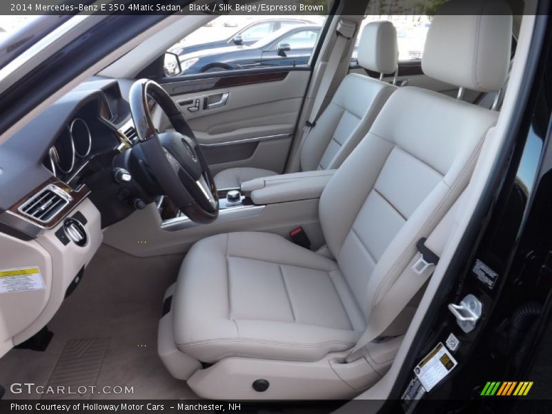 Black / Silk Beige/Espresso Brown 2014 Mercedes-Benz E 350 4Matic Sedan