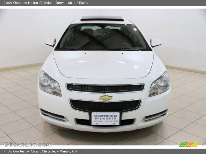 Summit White / Ebony 2009 Chevrolet Malibu LT Sedan