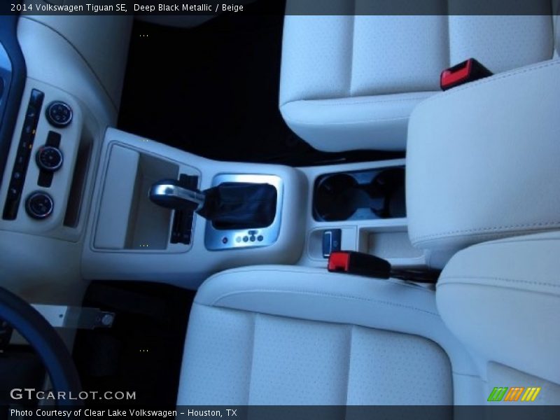 Deep Black Metallic / Beige 2014 Volkswagen Tiguan SE