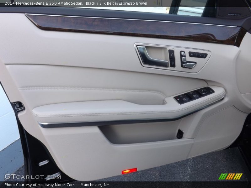 Black / Silk Beige/Espresso Brown 2014 Mercedes-Benz E 350 4Matic Sedan