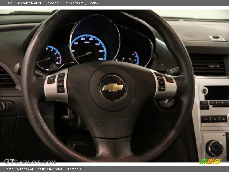 Summit White / Ebony 2009 Chevrolet Malibu LT Sedan