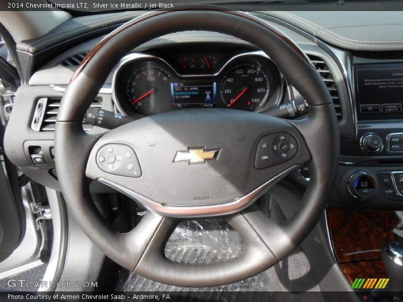 Silver Ice Metallic / Jet Black 2014 Chevrolet Impala LTZ