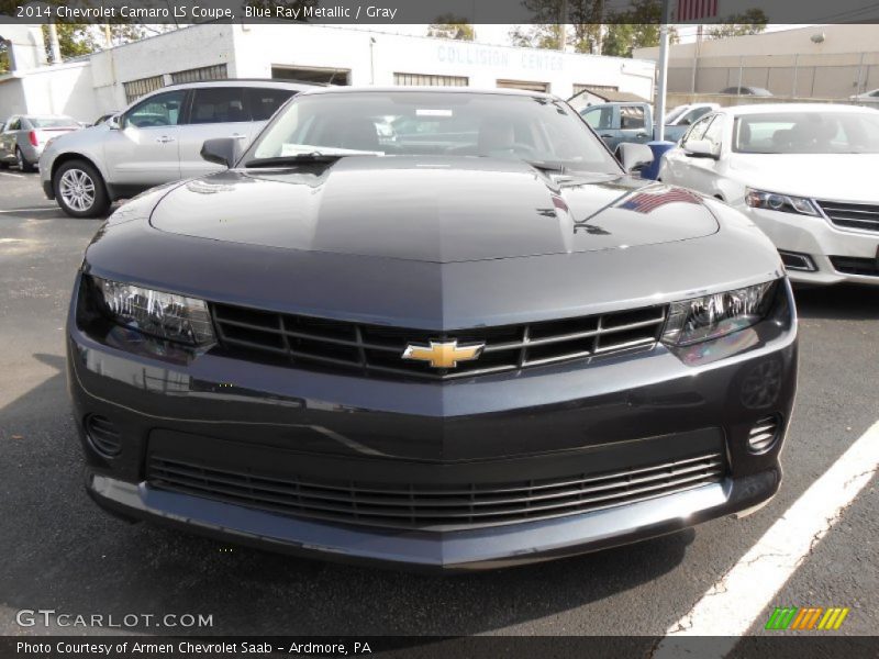 Blue Ray Metallic / Gray 2014 Chevrolet Camaro LS Coupe