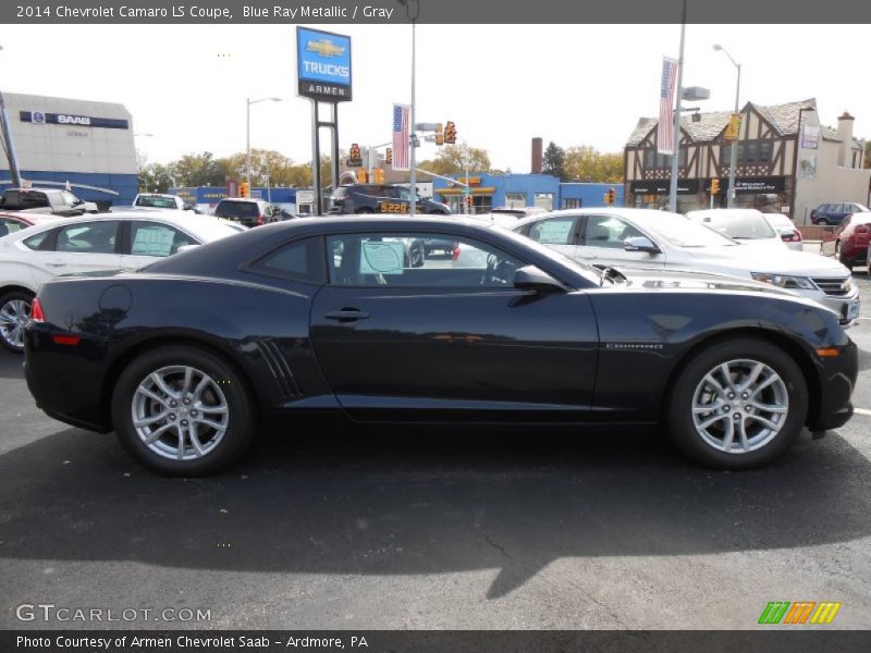 Blue Ray Metallic / Gray 2014 Chevrolet Camaro LS Coupe