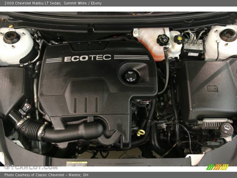 Summit White / Ebony 2009 Chevrolet Malibu LT Sedan