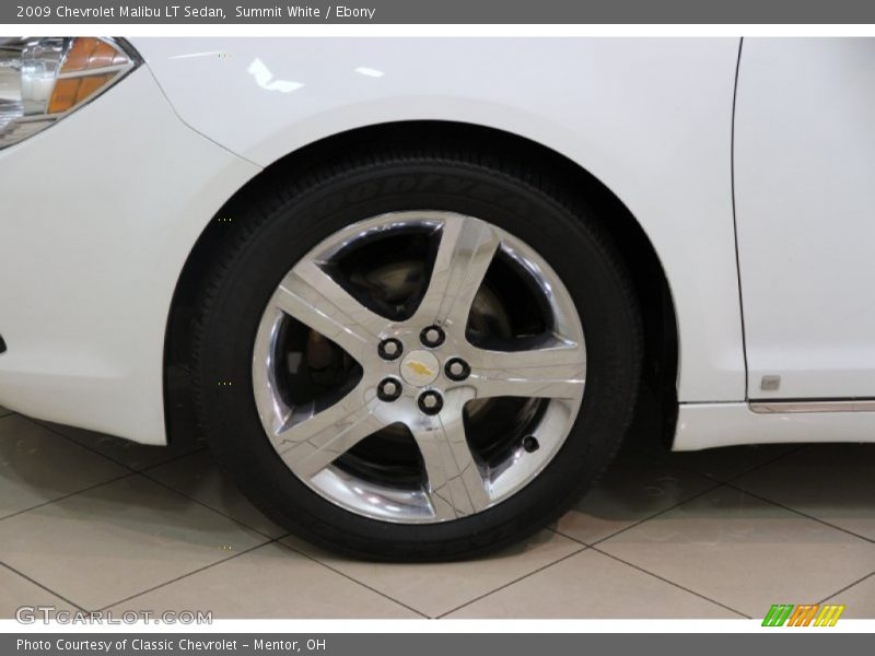 Summit White / Ebony 2009 Chevrolet Malibu LT Sedan