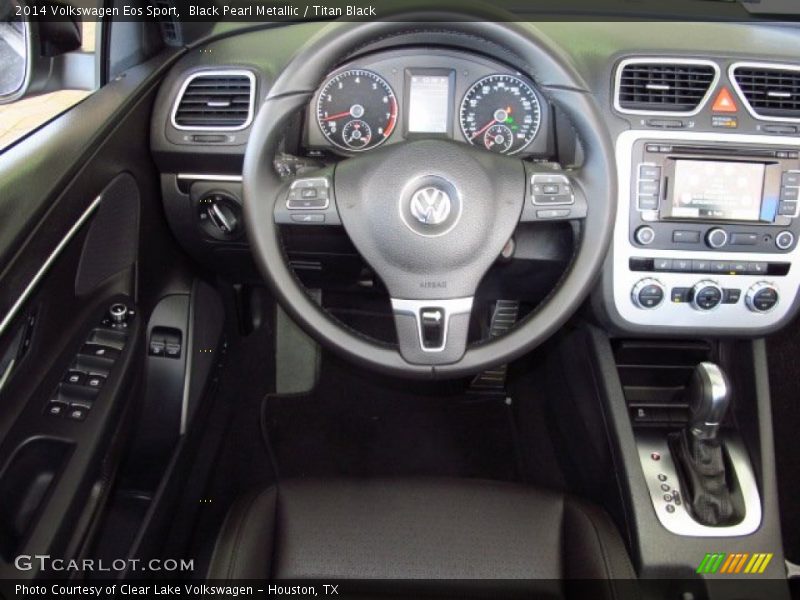 Black Pearl Metallic / Titan Black 2014 Volkswagen Eos Sport