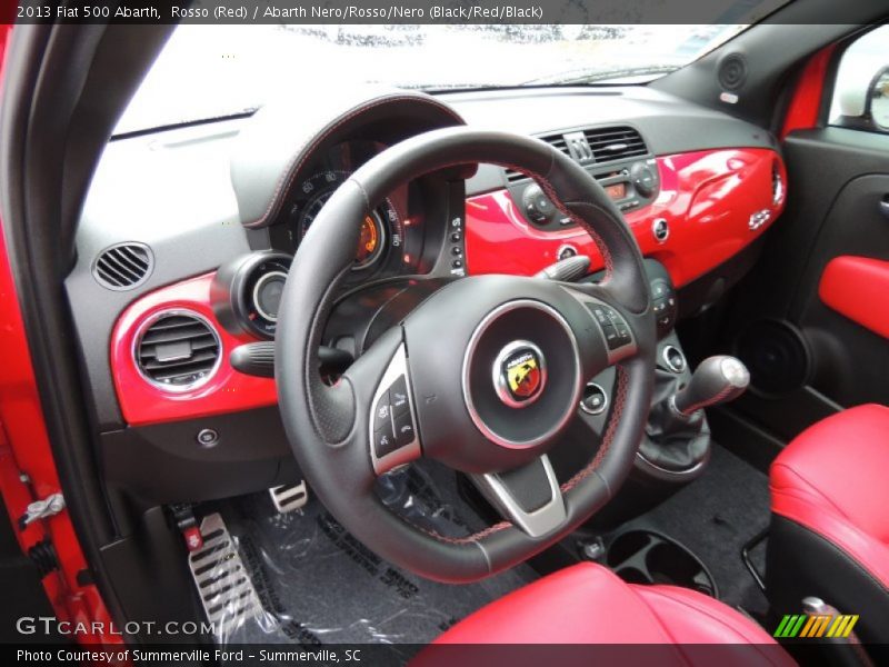 Abarth Nero/Rosso/Nero (Black/Red/Black) Interior - 2013 500 Abarth 