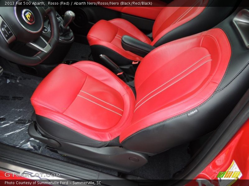 Front Seat of 2013 500 Abarth