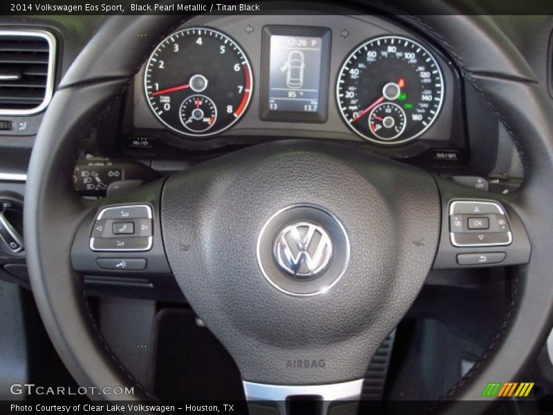 Black Pearl Metallic / Titan Black 2014 Volkswagen Eos Sport