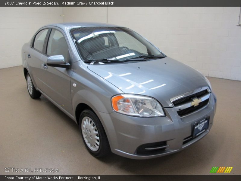 Medium Gray / Charcoal Black 2007 Chevrolet Aveo LS Sedan