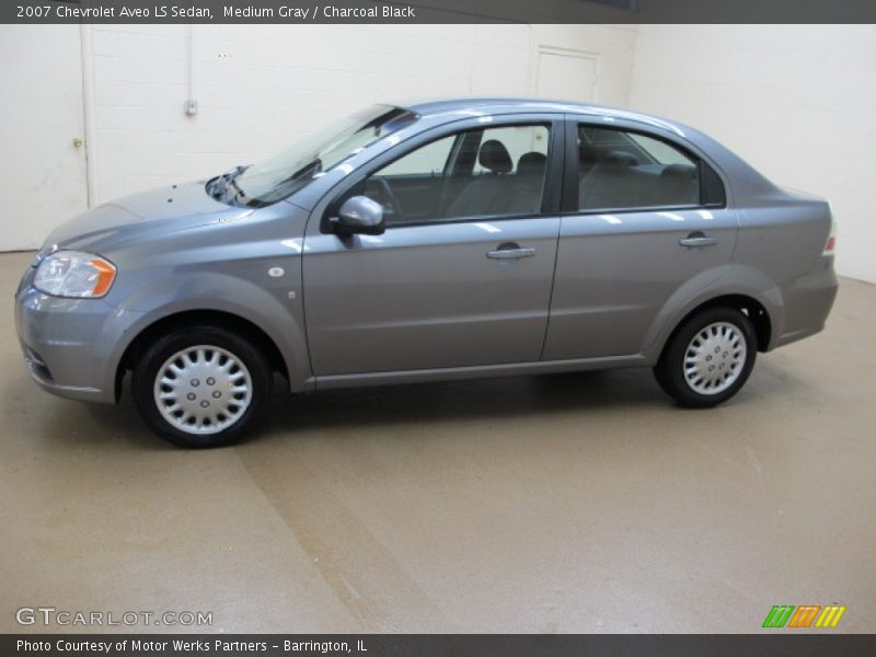 Medium Gray / Charcoal Black 2007 Chevrolet Aveo LS Sedan