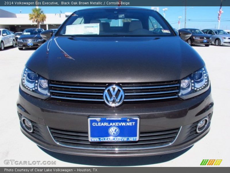 Black Oak Brown Metallic / Cornsilk Beige 2014 Volkswagen Eos Executive