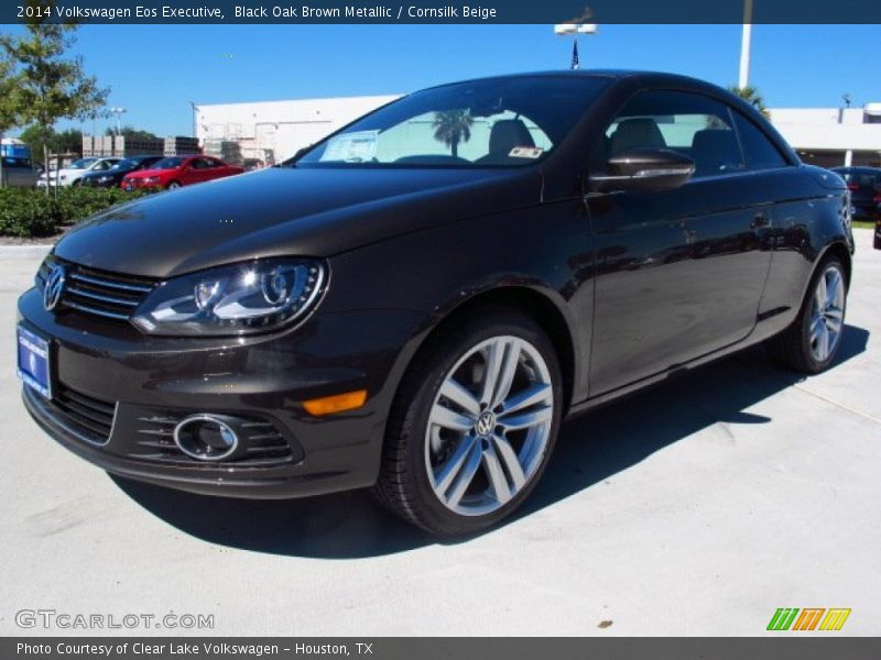 Black Oak Brown Metallic / Cornsilk Beige 2014 Volkswagen Eos Executive