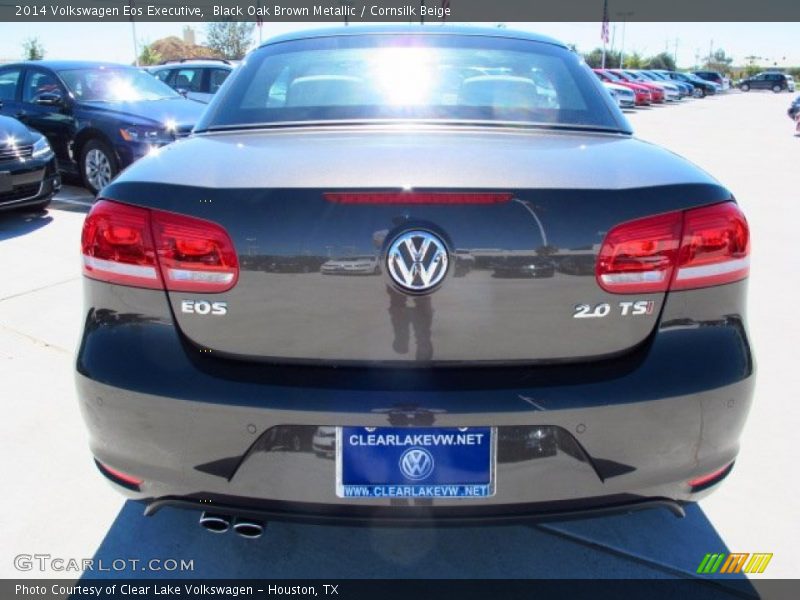 Black Oak Brown Metallic / Cornsilk Beige 2014 Volkswagen Eos Executive