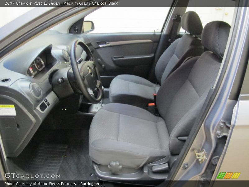 Medium Gray / Charcoal Black 2007 Chevrolet Aveo LS Sedan