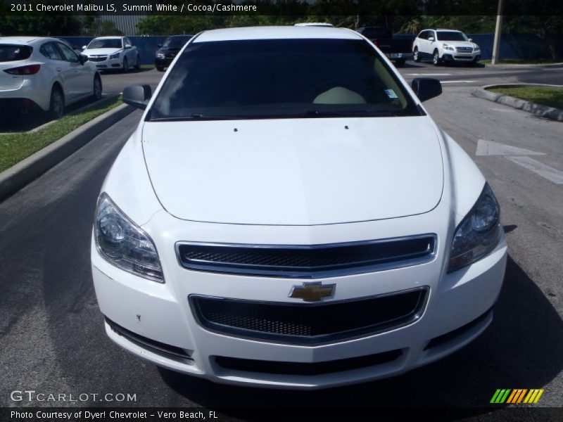 Summit White / Cocoa/Cashmere 2011 Chevrolet Malibu LS