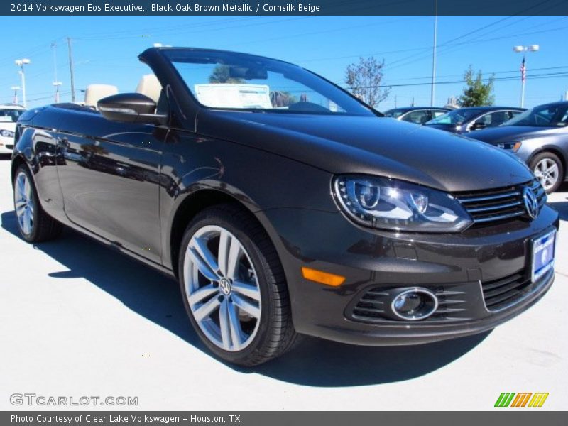 Black Oak Brown Metallic / Cornsilk Beige 2014 Volkswagen Eos Executive