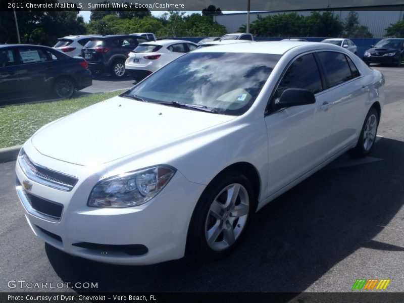 Summit White / Cocoa/Cashmere 2011 Chevrolet Malibu LS