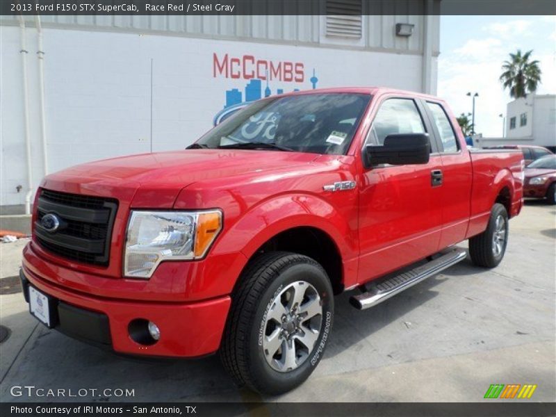 Race Red / Steel Gray 2013 Ford F150 STX SuperCab