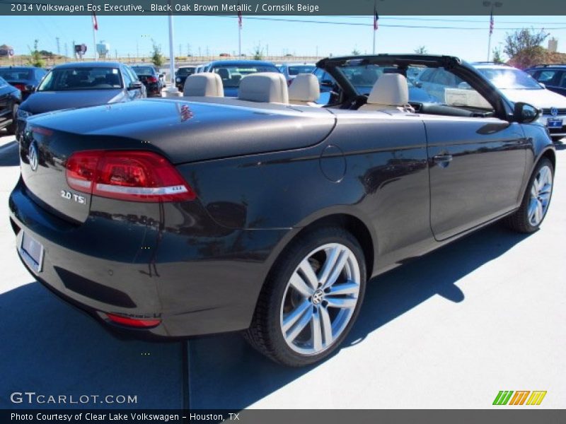 Black Oak Brown Metallic / Cornsilk Beige 2014 Volkswagen Eos Executive