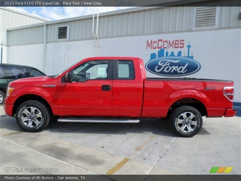 Race Red / Steel Gray 2013 Ford F150 STX SuperCab