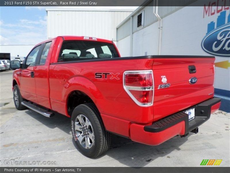 Race Red / Steel Gray 2013 Ford F150 STX SuperCab