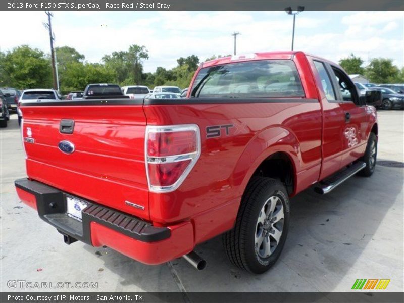 Race Red / Steel Gray 2013 Ford F150 STX SuperCab