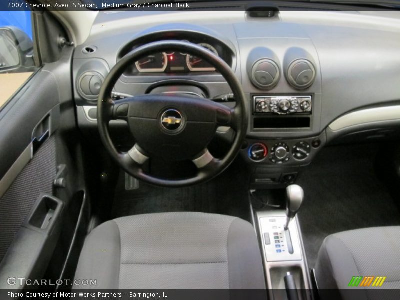 Medium Gray / Charcoal Black 2007 Chevrolet Aveo LS Sedan