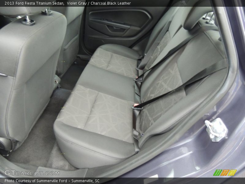 Violet Gray / Charcoal Black Leather 2013 Ford Fiesta Titanium Sedan